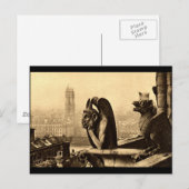 Ghoul Notre Dame, Parijs Frankrijk 1912  Briefkaart (Voorkant / Achterkant)