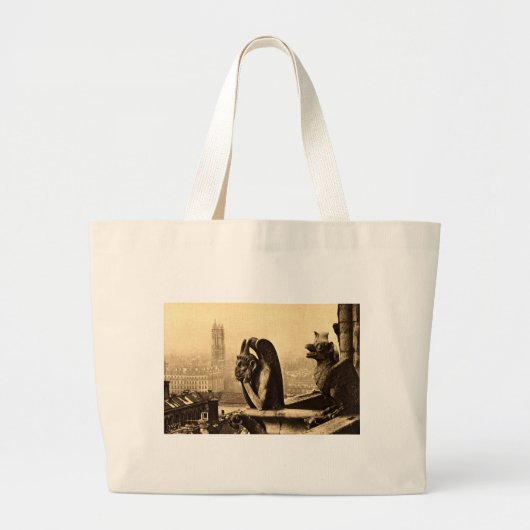 Ghoul Notre Dame, Parijs Frankrijk 1912  Grote Tote Bag (Voorkant)
