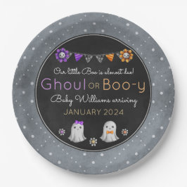 Ghoul of Boo-y Halloween geslacht onthullen borden Papieren Bordje