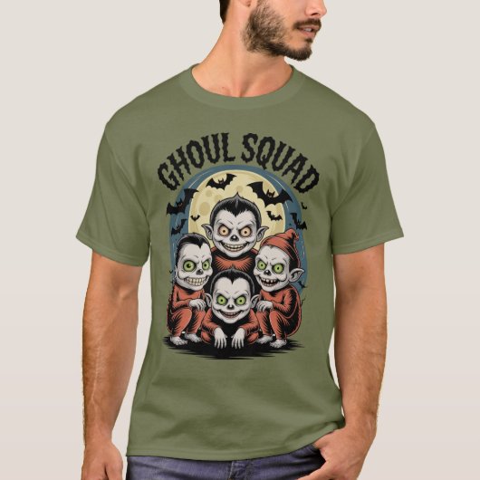 Ghoul Squad Halloween T-shirt (Voorkant)