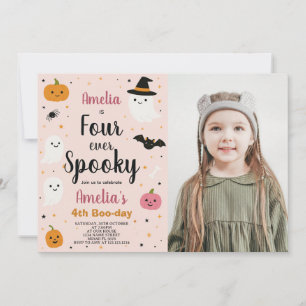 Ghoul-tastic Vier Kinder Halloween Verjaardag Uitn Kaart