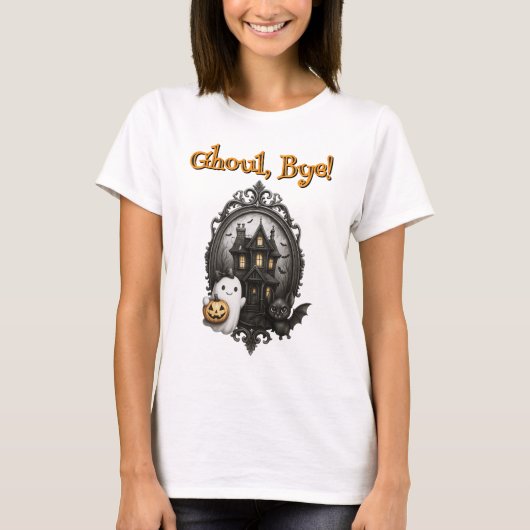 "Ghoul, tot ziens!" Grappig Halloween Shirt (Voorkant)