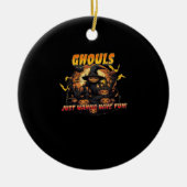 Ghoul wil gewoon plezier hebben - Ghoul Keramisch Ornament (Voorkant)