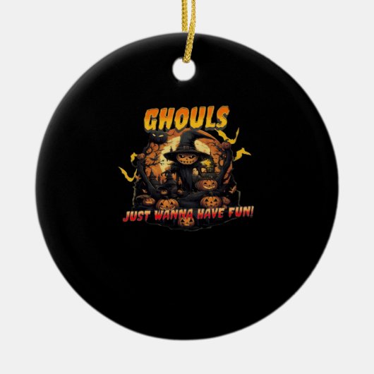 Ghoul wil gewoon plezier hebben - Ghoul Keramisch Ornament (Voorkant)