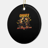 Ghoul wil gewoon plezier hebben - Ghoul Keramisch Ornament (Links)