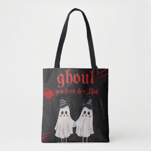Ghoul You Look Boo-tiful  Funny Halloween Tote Bag (Voorkant)