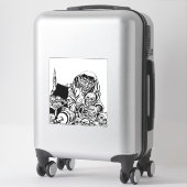 ghoul zombie pirate schat monster horror art sticker (Koffer)