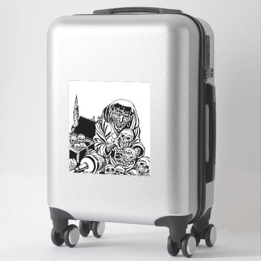 ghoul zombie pirate schat monster horror art sticker (Koffer)