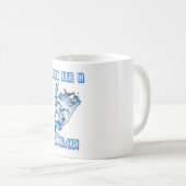 Ghoulardi (Draai Blauw/Transparantie) 11 oz. Mok (Voorkant rechts)