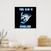 Ghoulardi (Draaigblauw) Poster van Matte (Keuken)