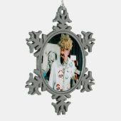 Ghoulardi (op de set-2) Pewter Snowflake Ornament (Links)