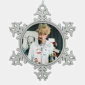 Ghoulardi (op de set-2) Pewter Snowflake Ornament (Voorkant)