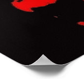 Ghoulardi (rood/geel) Matte Poster (Hoek)