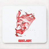 Ghoulardi (rood/transparant) Mousepad Muismat (Voorkant)