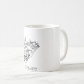 Ghoulardi (zwart/transparant) 11 oz. Mok (Voorkant rechts)