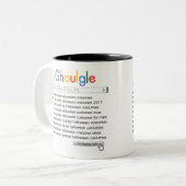 Ghoulgle Last Minute Halloween Kostuum Zoeken 2017 Tweekleurige Koffiemok (Voorkant links)