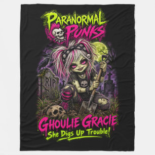 Ghoulie Gracie - Paranormale Punks Fleece Dekken Deken