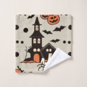 Ghoulish bijeenkomsten: Halloween handdoek set (Wasdoekje)