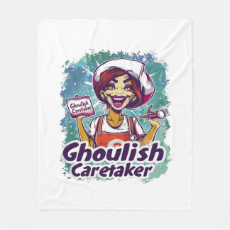 Ghoulish Caretaker Nurse Fleece Deken