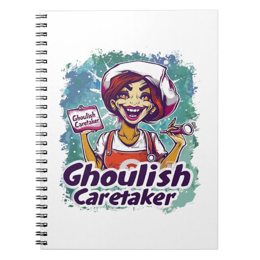 Ghoulish Caretaker Nurse Notitieboek (Voorkant)