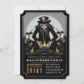 Ghoulish Fun Halloween Party Invitation Kaart (Voorkant)