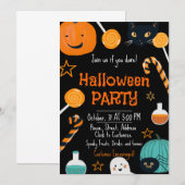 Ghoulish Gathering Halloween Party Uitnodiging (Voorkant / Achterkant)