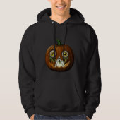 Ghoulish Ghost Dripping Eyeballs Jack-O-Lantern Hoodie (Voorkant)