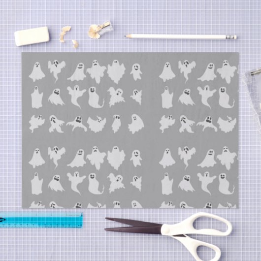 Ghoulish Ghost Tissue Paper Tissuepapier (Craft)