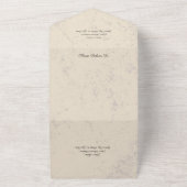 Ghoulish & Gotische Halloween QR Code All In One Uitnodiging (Buitenkant)