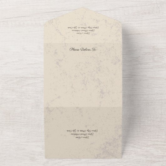 Ghoulish & Gotische Halloween QR Code All In One Uitnodiging (Buitenkant)