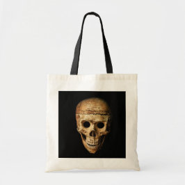 Ghoulish Grinning Skull Halloween Tote Bag