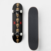 Ghoulish Grinning Skull Persoonlijk Skateboard (Voorkant)