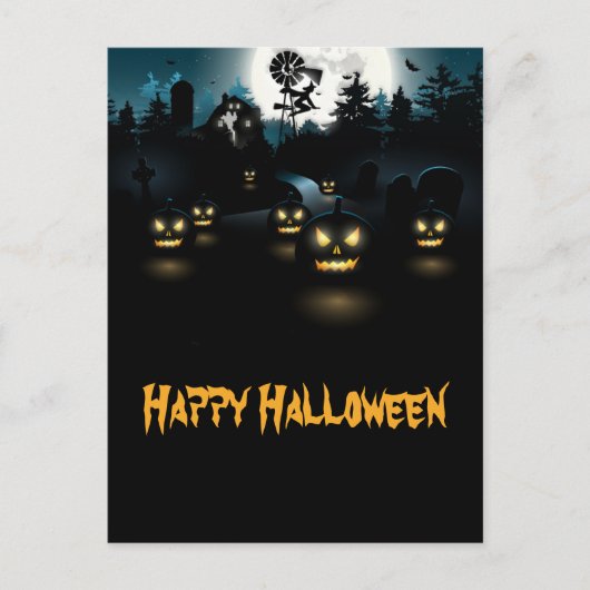 Ghoulish Halloween Briefkaart (Voorkant)