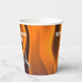 Ghoulish Halloween Cocktail Party Papieren Bekers (Links)