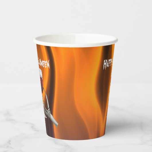 Ghoulish Halloween Cocktail Party Papieren Bekers (Links)