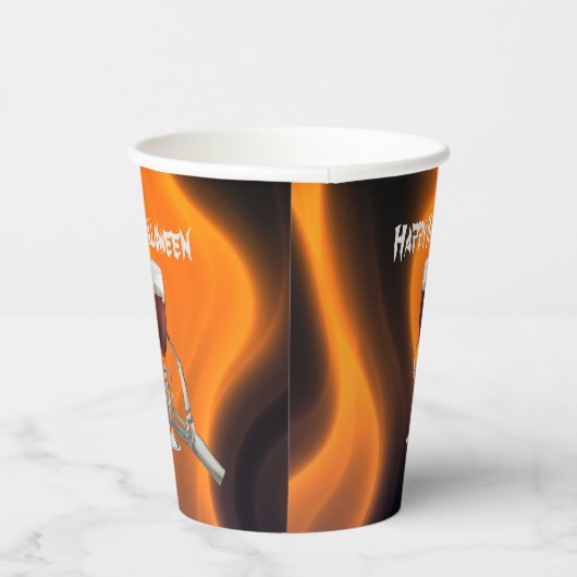 Ghoulish Halloween Cocktail Party Papieren Bekers (Rechts)