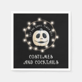 Ghoulish Halloween Party Pompoen Papier Servet