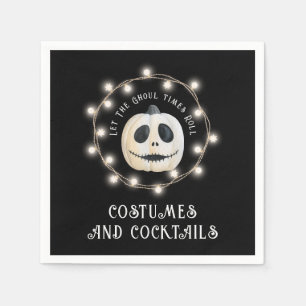 Ghoulish Halloween Party Pompoen Papier Servet
