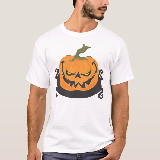 Ghoulish jack-o-lantern Pumpkin T-shirt (Voorkant)