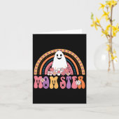 Ghoulish Party Lovers Creepy Zombie Ghost Boo Flow Kaart (Gele Bloem)