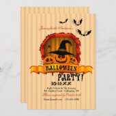 Ghoulish Pumpkins Halloween Party Uitnodiging (Voorkant / Achterkant)