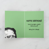 Ghoulish Reaper "You are HOW old?" Birthday Kaart (Binnen)