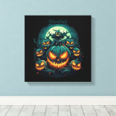 Ghoulish schittering canvas afdruk (Insitu (Houten vloer))