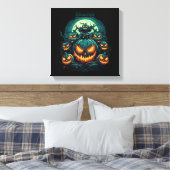 Ghoulish schittering canvas afdruk (Insitu (Slaapkamer))