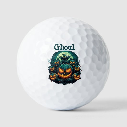 Ghoulish schittering golfballen (Voorkant)
