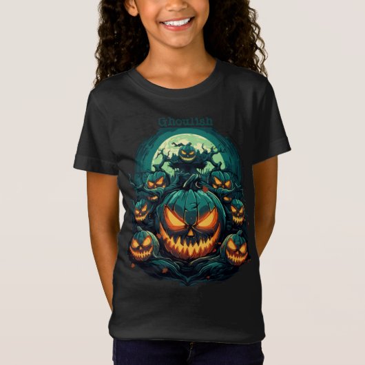 Ghoulish schittering t-shirt (Voorkant)