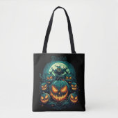 Ghoulish schittering tote bag (Voorkant)