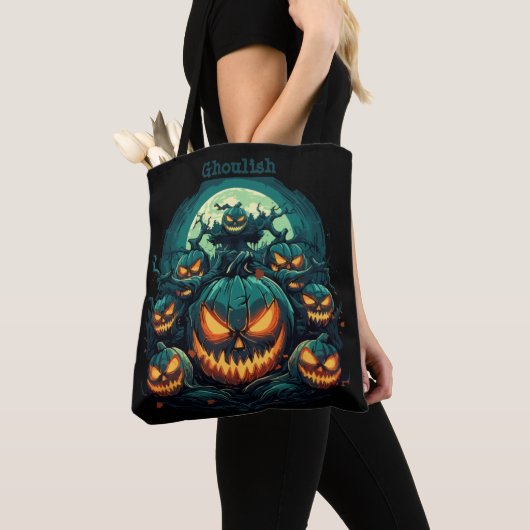 Ghoulish schittering tote bag (Dichtbij)