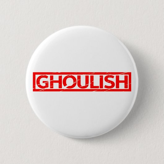 Ghoulish Stamp Ronde Button 5,7 Cm (Voorkant)