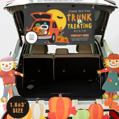 Ghoulish Trunk of Treat Halloween QR Business Spandoek